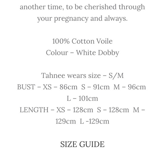 Stunning and feminine maternity Saffron Lane robe dress size S/M - Picture 9 of 10